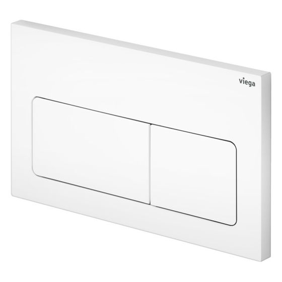 Viega Visign for Life 5 WC-Betätigungsplatte für Prevista 8601.1, Kunststoff, Weiß-Alpin