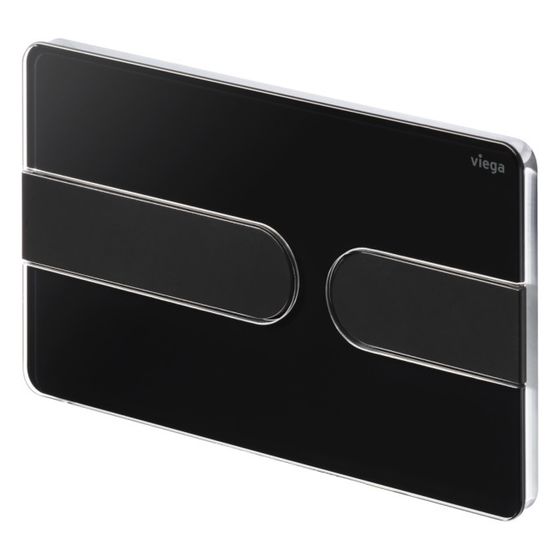 Viega Visign for Style 23 WC-Betätigungsplatte für Prevista 8613.1 Acryl Schwarz/Schwarz matt