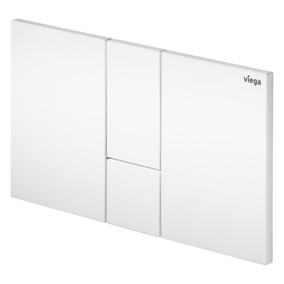 Viega Visign for Style 24 WC-Betätigungsplatte für Prevista 8614.1, Kunststoff, Weiß-Alpin