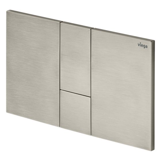 Viega Visign for Style 24 WC-Betätigungsplatte für Prevista 8614.1, Kunststoff, Edelstahlfarben