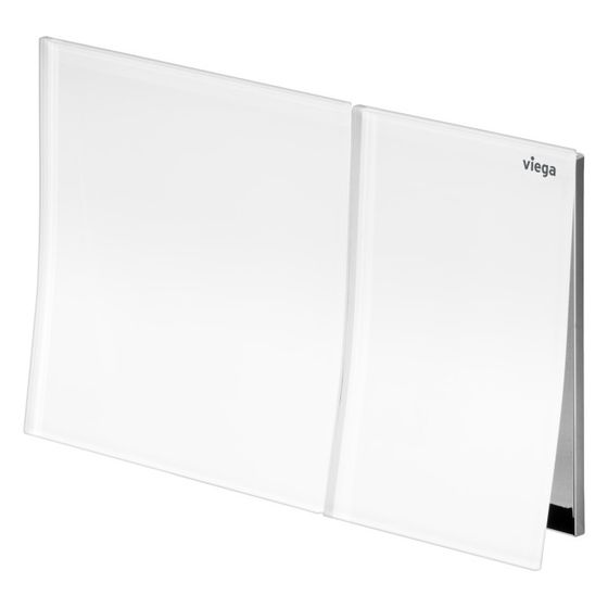 Viega Visign for More 200 WC-Betätigungsplatte für Prevista 8620.1 Glas, Verkehrsweiß