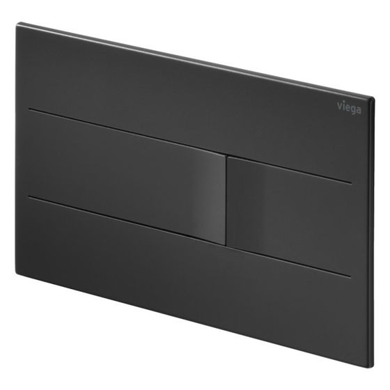 Viega Visign for More 201 WC-Betätigungsplatte für Prevista 8621.1 Edelstahl, Schwarz matt