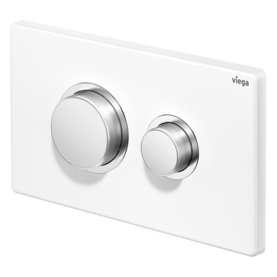 Viega Visign for Public 11 WC-Betätigungsplatte für Prevista 8631.1, Edelstahl, Verkehrsweiß