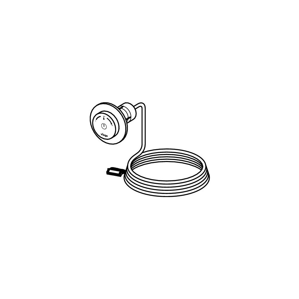 Viega Bedienelement Dusche 9121.4 für Nass- und Trockenbau, PC, Drehknopf Messing verchro... VIEGA-827830 4015211827830 (Abb. 3)