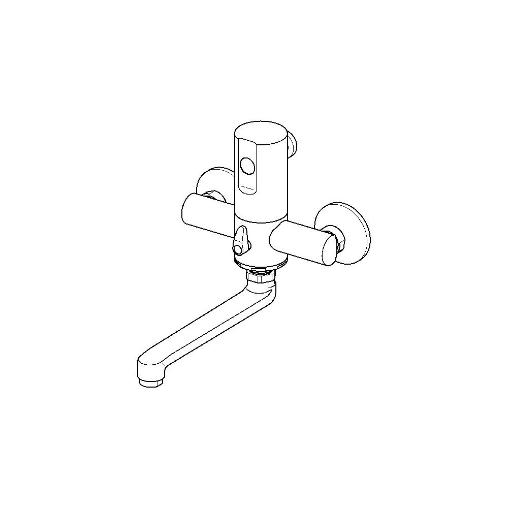 Viega Wandarmatur elektronisch 9121.8, warm und kalt, 281x166mm, 211Zink-Druckguss/Kunsts... VIEGA-828325 4015211828325 (Abb. 3)