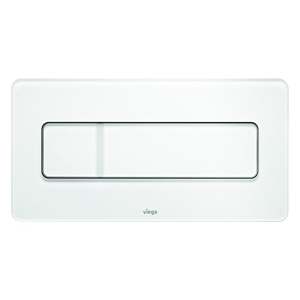 Viega Visign for More 105 WC-Betätigungsplatte 8357.1, Glas, Weiß... VIEGA-758820 4015211758820 (Abb. 2)