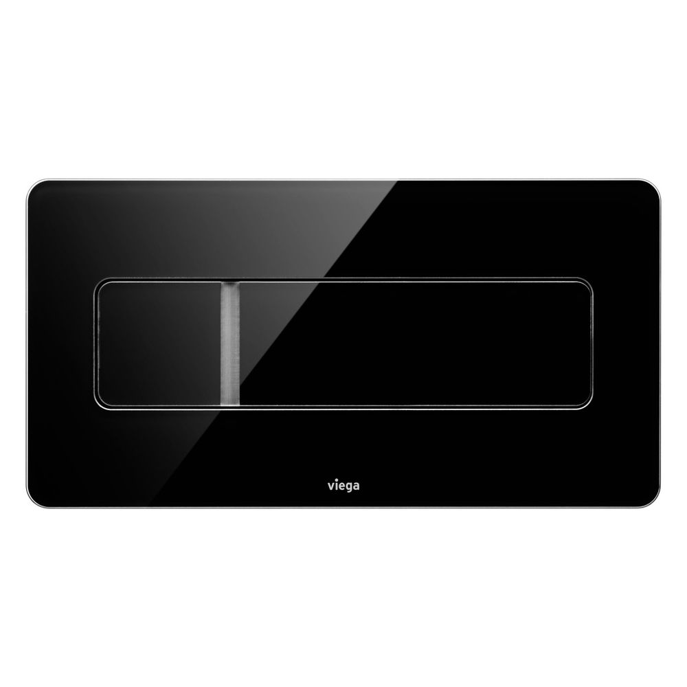 Viega Visign for More 105 WC-Betätigungsplatte 8357.1, Glas, Schwarz... VIEGA-758837 4015211758837 (Abb. 2)