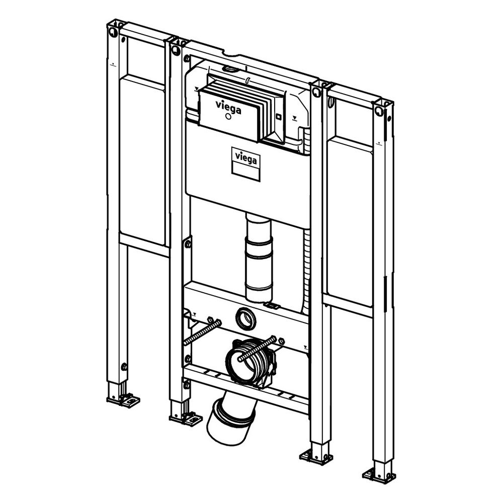 Viega Prevista Dry WC-Element 8874.9 für Stützgriffe 1120mm... VIEGA-793074 4015211793074 (Abb. 2)