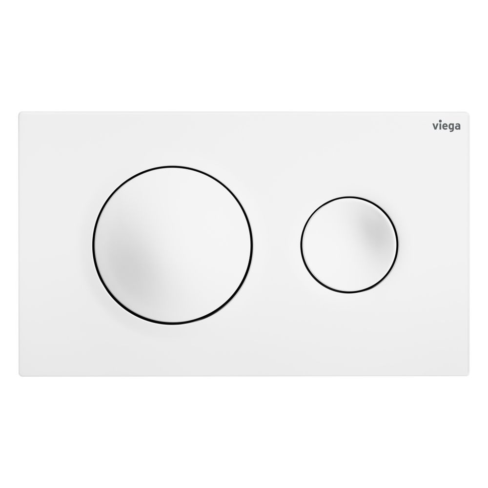 Viega Visign for Style 20 WC-Betätigungsplatte 8610.1, Kunststoff, Weiß matt... VIEGA-832476 4015211832476 (Abb. 2)
