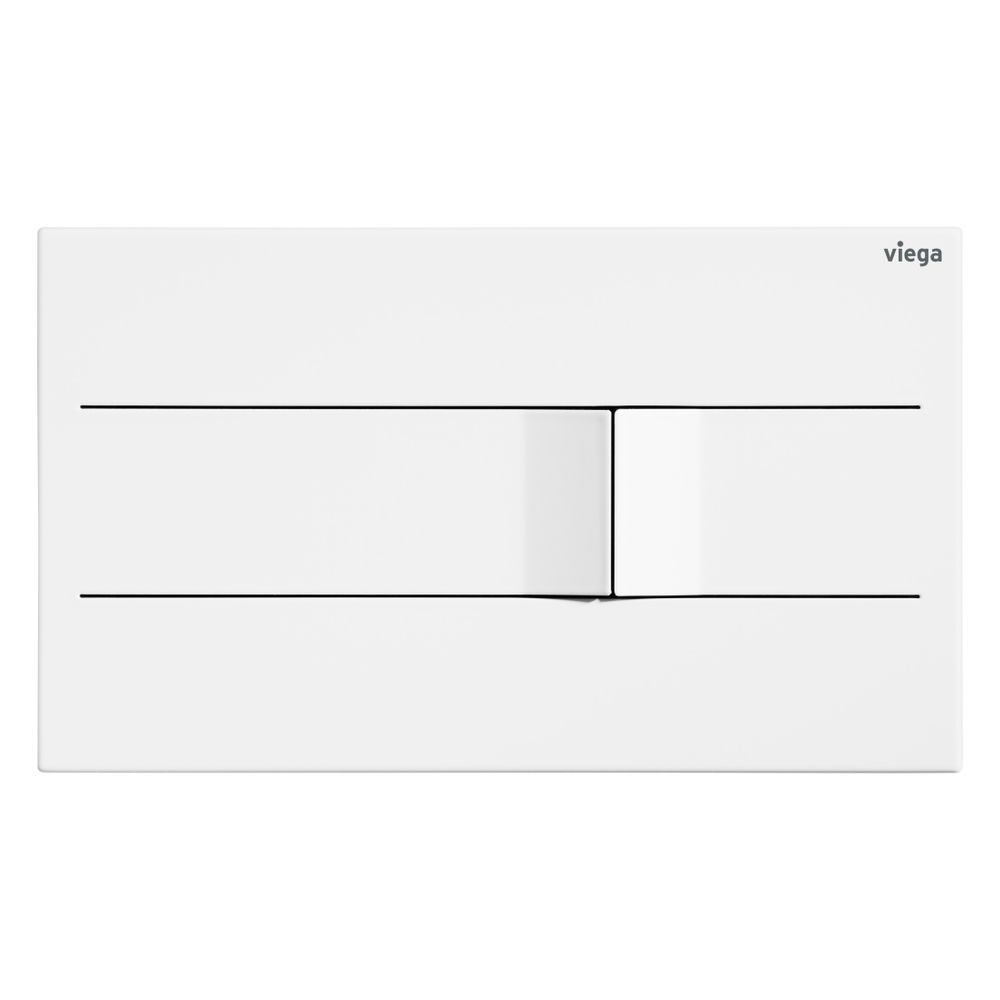 Viega Visign for More 201 WC-Betätigungsplatte für Prevista 8621.1 Edelstahl, Weiß matt... VIEGA-832513 4015211832513 (Abb. 2)
