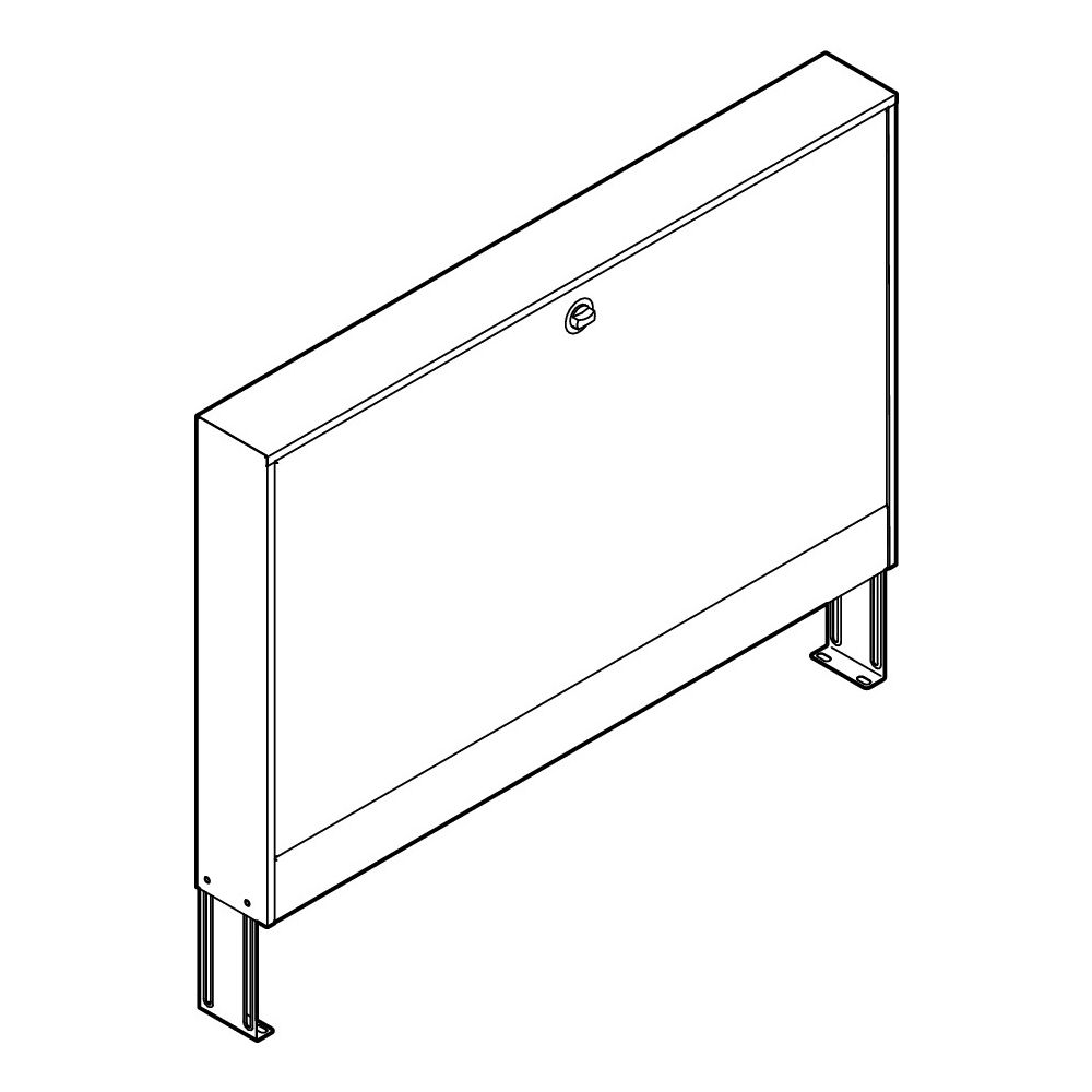 Viega AP Verteilerschrank 1295.1, Typ 1000 für Heizkreisverteiler 1010... VIEGA-837099 4015211837099 (Abb. 3)