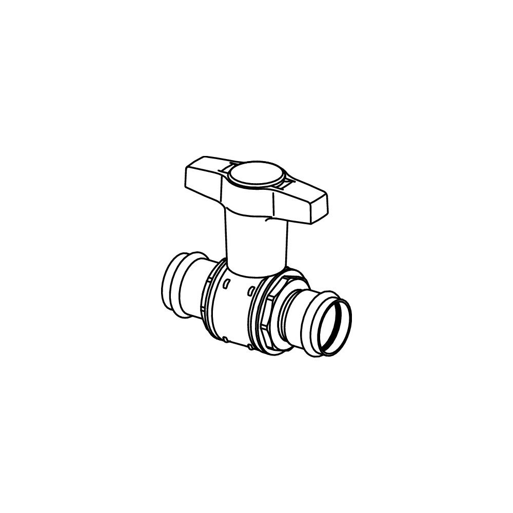 Viega Easytop Inox Kugelhahn mit SC 2375, DN 25, d. 28mm, Edelstahl... VIEGA-834487 4015211834487 (Abb. 2)