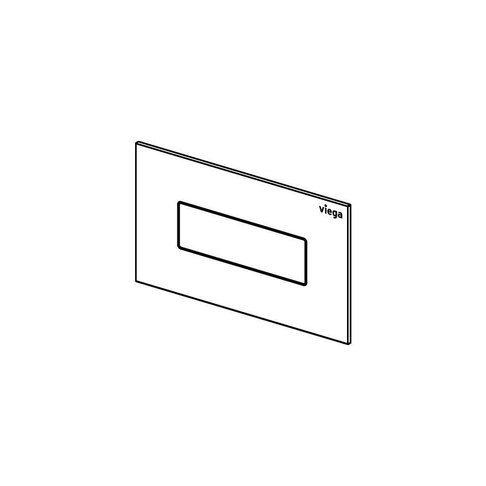 Viega Visign for Style 22 WC-Betätigungsplatte 8612.1 Edelstahl, Weiß matt... VIEGA-833077 4015211833077 (Abb. 4)