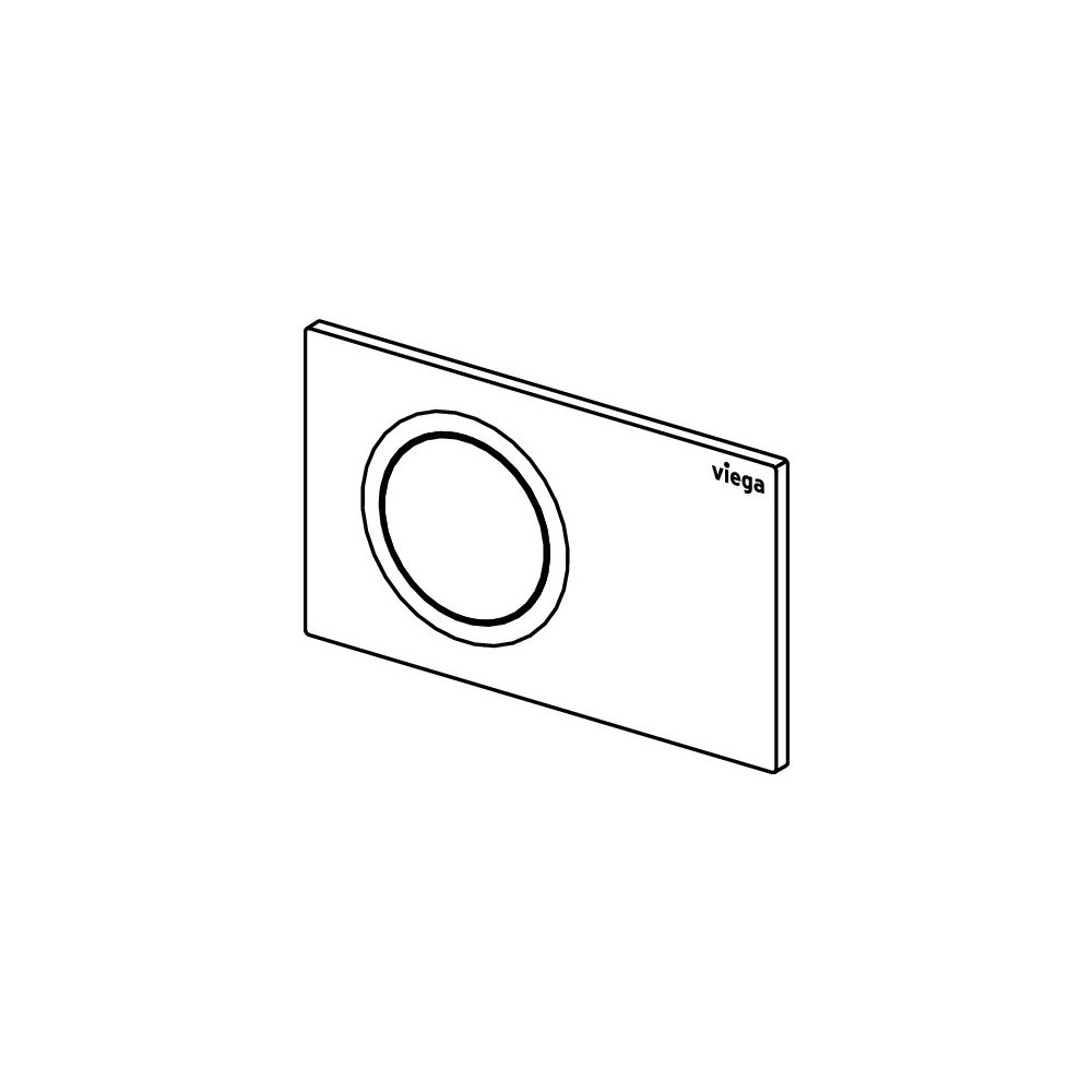 Viega Visign for Style 26 WC-Betätigungsplatte 8616.1, Kunststoff, Schwarz matt... VIEGA-831882 4015211831882 (Abb. 4)