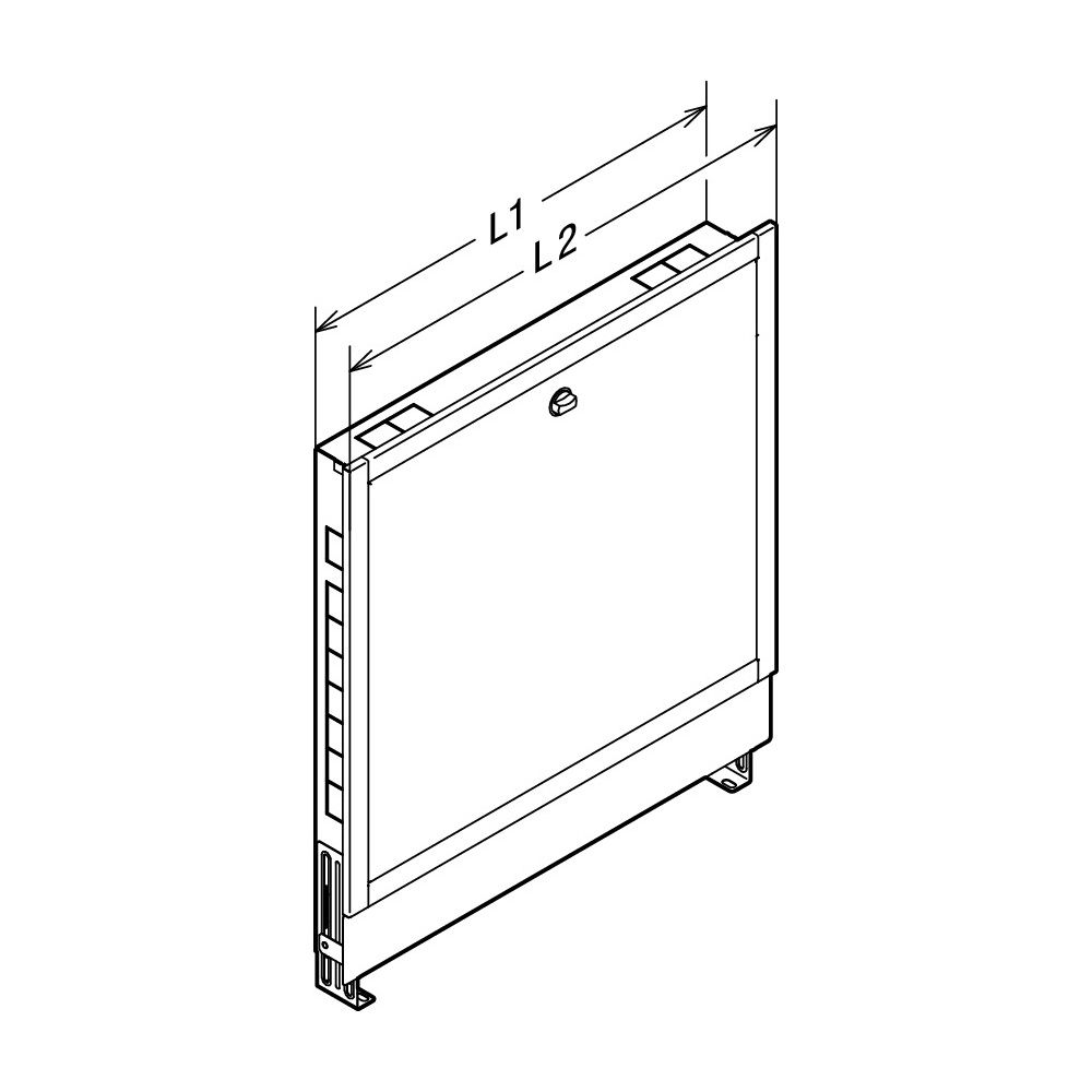 Viega UP Verteilerschrank 1295.3 für Fonterra-​Flächentemperierung 1010, Typ 1000, Einbau... VIEGA-837068 4015211837068 (Abb. 2)