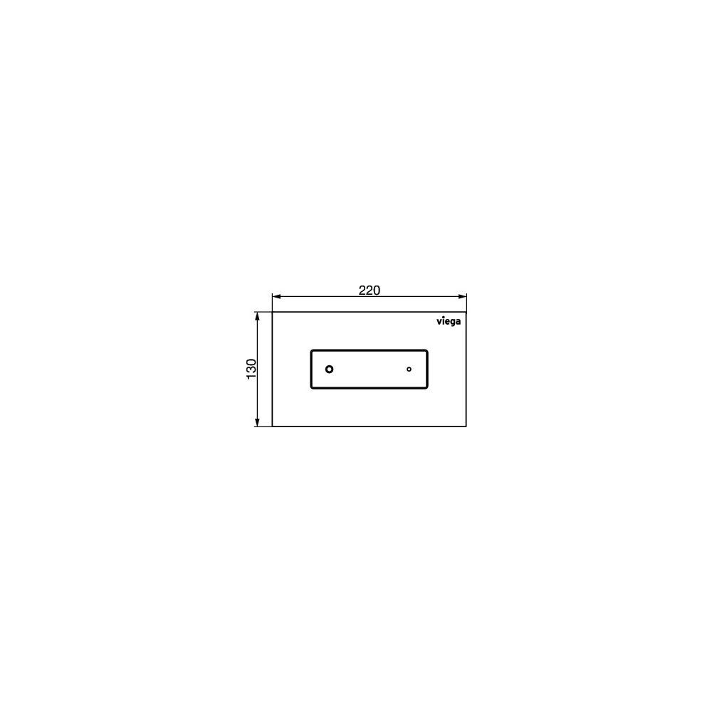 Viega Visign for Style 22 WC-Betätigungsplatte 8612.1, Kunststoff, Schwarz matt... VIEGA-833381 4015211833381 (Abb. 3)