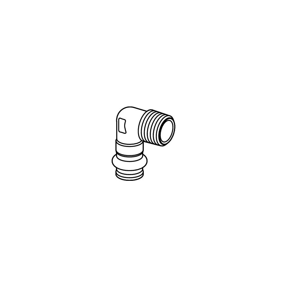 Viega Sanpress Übergangswinkel 90 Grad mit SC-Contur 2214.1, d. 15mm x R 1/2", Siliziumbr... VIEGA-335281 4015211335281 (Abb. 2)