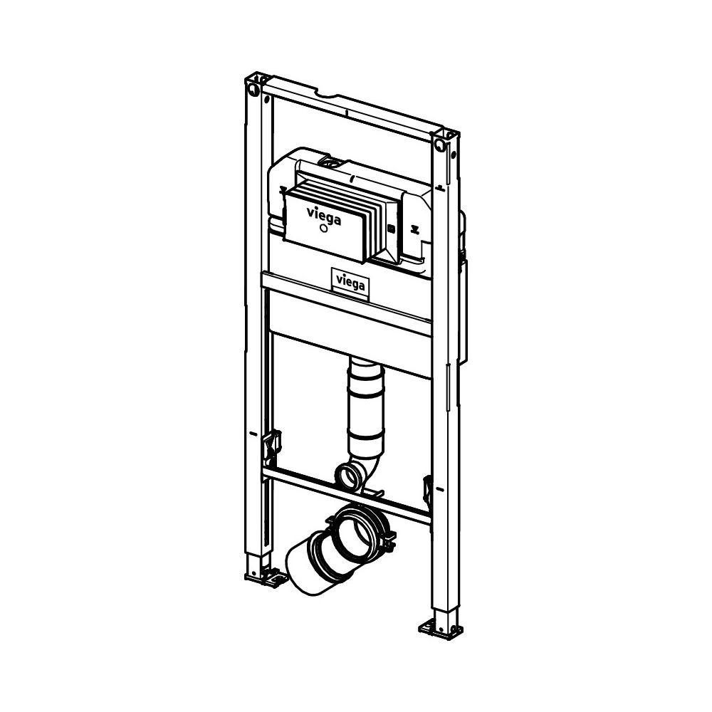 Viega Prevista Dry WC-Element 8522.33, bodenstehendes WC, 1120mm... VIEGA-772048 4015211772048 (Abb. 2)