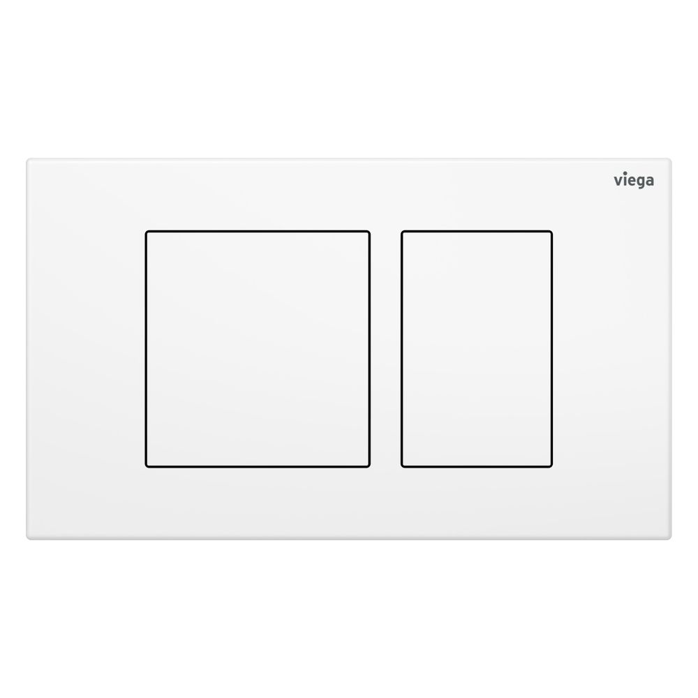 Viega Visign for Public 10 WC-Betätigungsplatte für Prevista 8630.1, Edelstahl, Weiß glän... VIEGA-831943 4015211831943 (Abb. 2)