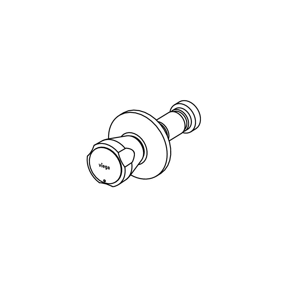 Viega Ausstattungsset 2236.20 für Kaltwasser (blau), Einbautiefe von 20-80mm, verchromt... VIEGA-836627 4015211836627 (Abb. 2)