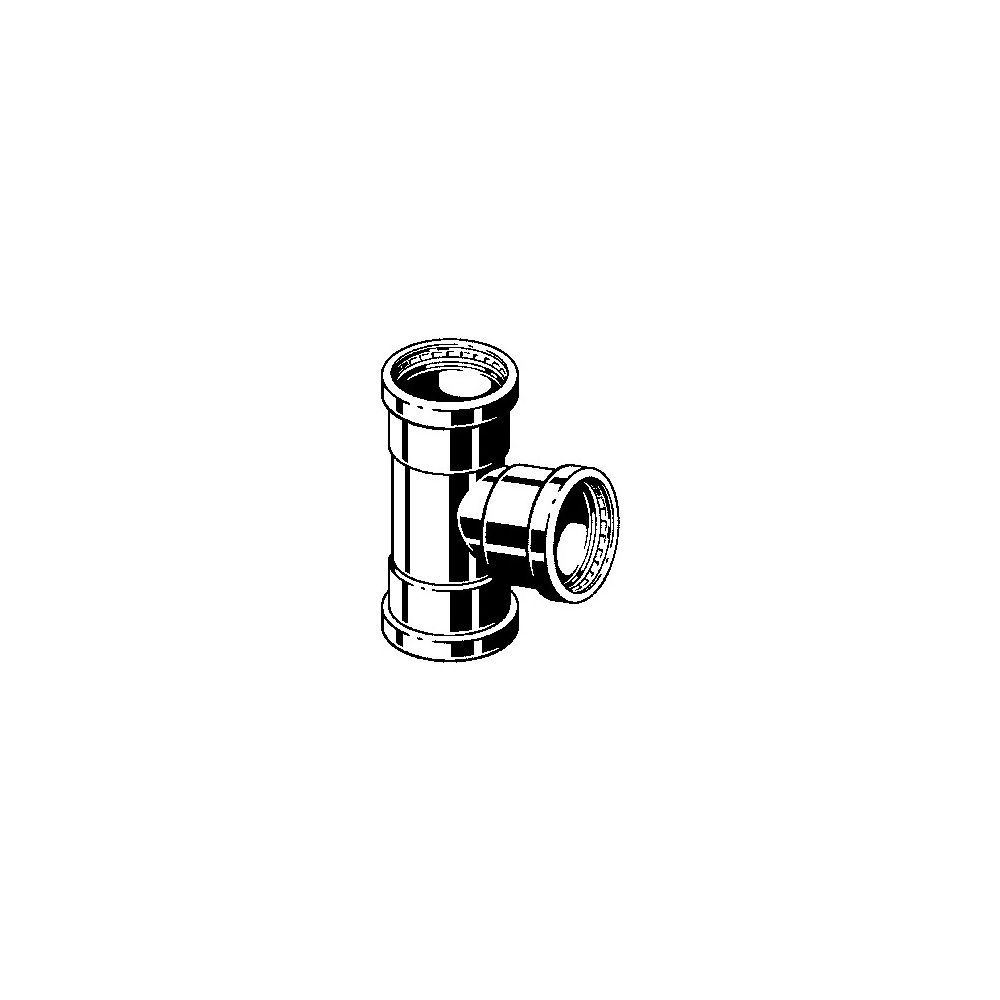 Viega Sanpress Inox G XL T-Stück 021XL, d. 76,1x54x76,1mm, Stahl nichtrostend... VIEGA-795542 4015211795542 (Abb. 2)