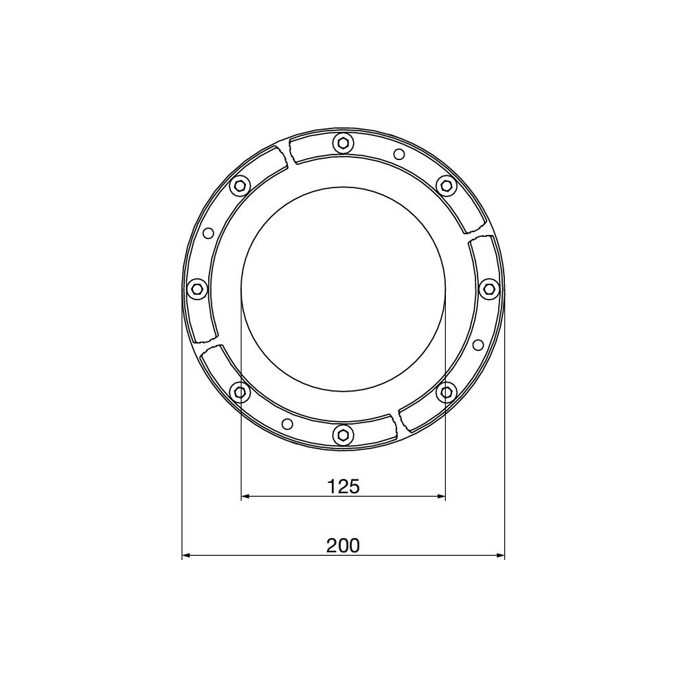 Viega Ringraumdichtung 5399, d. 200/125mm, gas- und wasserdicht... VIEGA-835996 4015211835996 (Abb. 2)