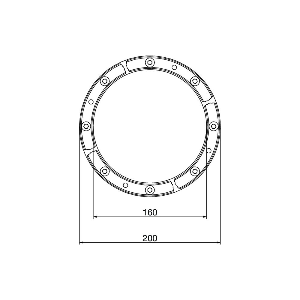 Viega Ringraumdichtung 5399, d. 200/160mm, gas- und wasserdicht... VIEGA-836009 4015211836009 (Abb. 2)