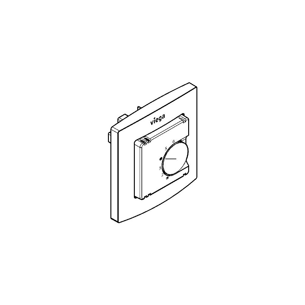 Viega UP-Raumtheromostat 1230.5, 230V, Verkehrsweiß RAL 9016... VIEGA-813512 4015211813512 (Abb. 2)