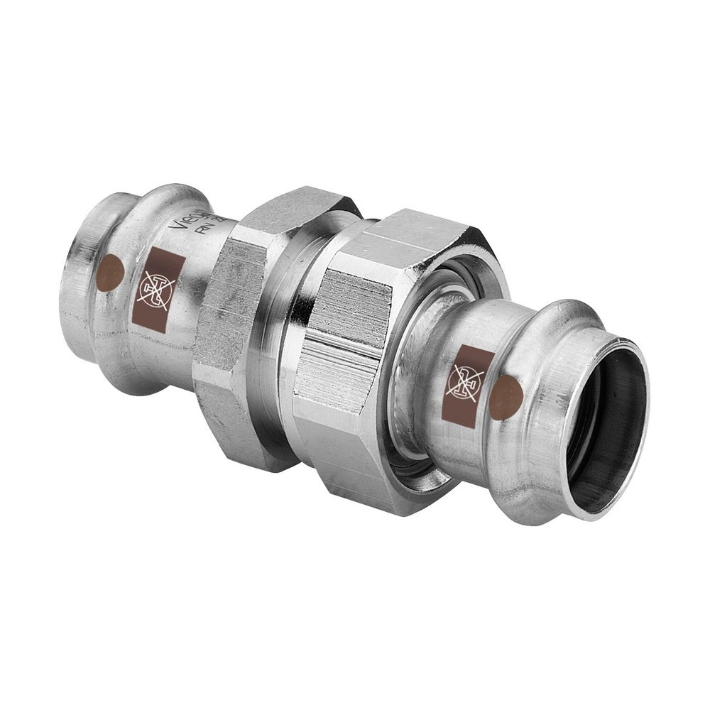 Viega Verschraubung mit SC Temponox 1760 in 22mm Stahl nichtrostend... VIEGA-812256 4015211812256 (Abb. 1)