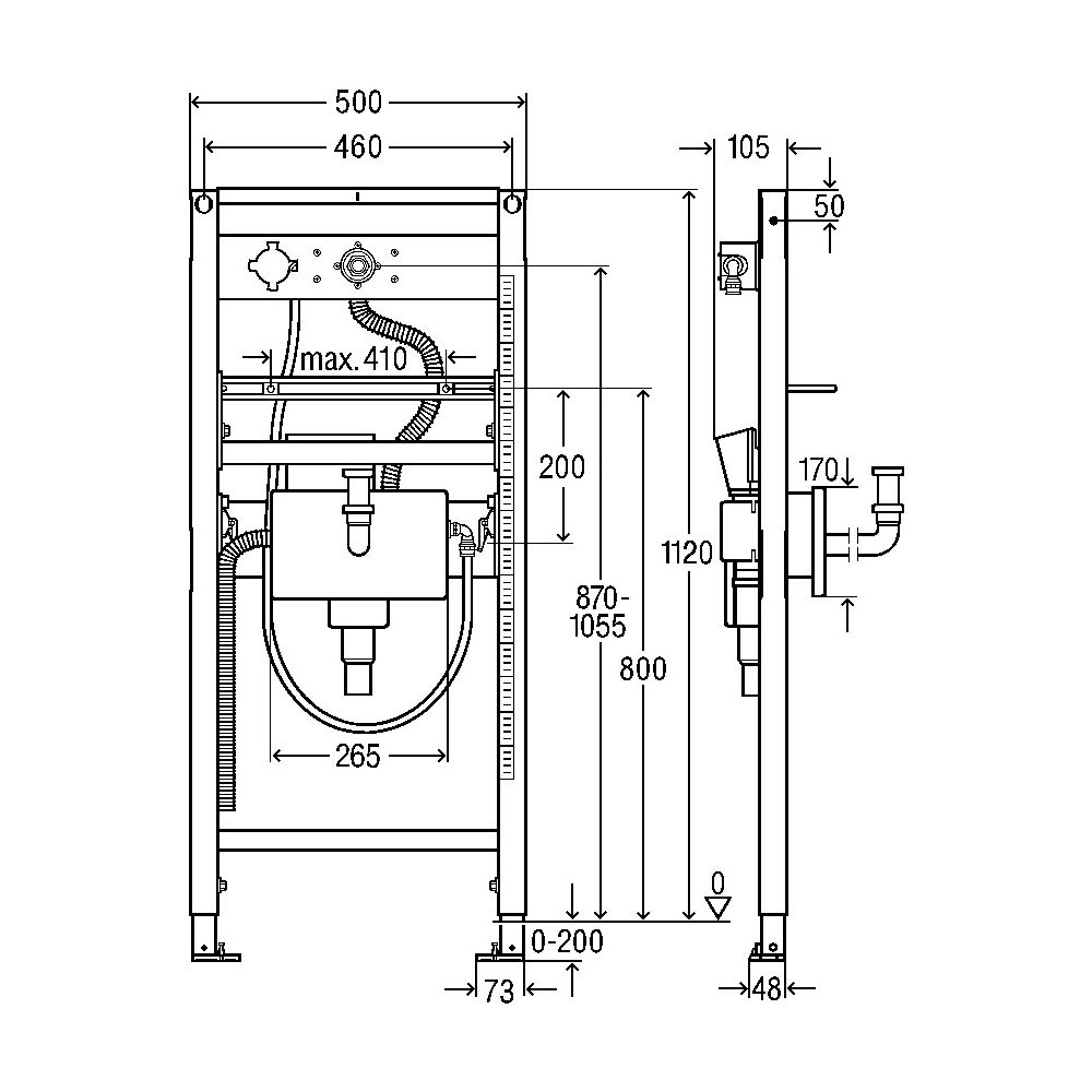 Viega Waschtisch-Element Prevista Dry 5841.90 mit AquaVip-Hygienespülarmatur... VIEGA-797294 4015211797294 (Abb. 3)