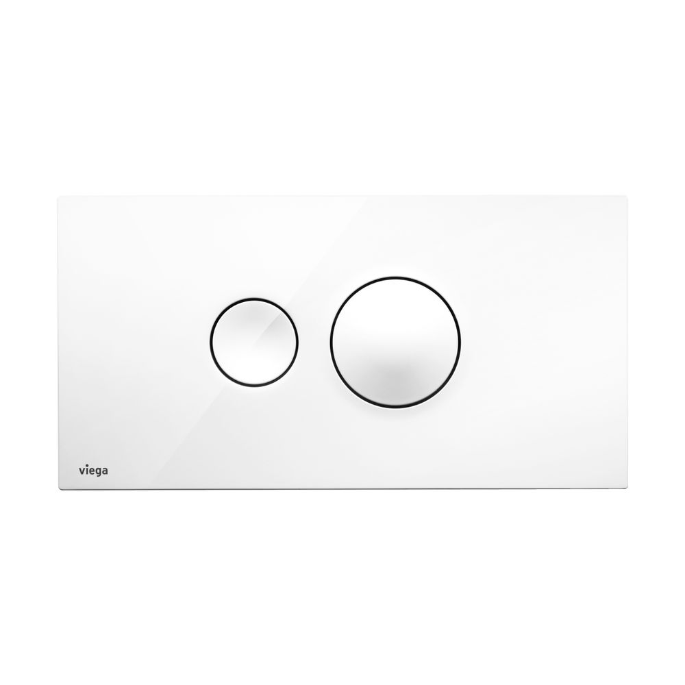 Viega Visign for Style 10 WC-Betätigungsplatte 8315.1, Kunststoff, Weiß-Alpin... VIEGA-596316 4015211596316 (Abb. 2)
