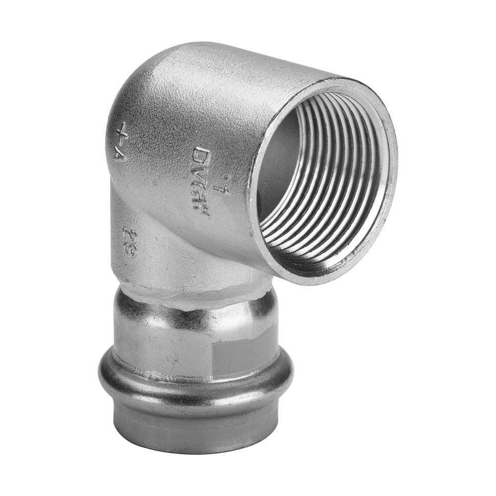 Viega Sanpress Inox G Übergangswinkel 90 Grad mit SC-Contur 0214.2 für Gas, d. 42mm x Rp ... VIEGA-486433 4015211486433 (Abb. 3)