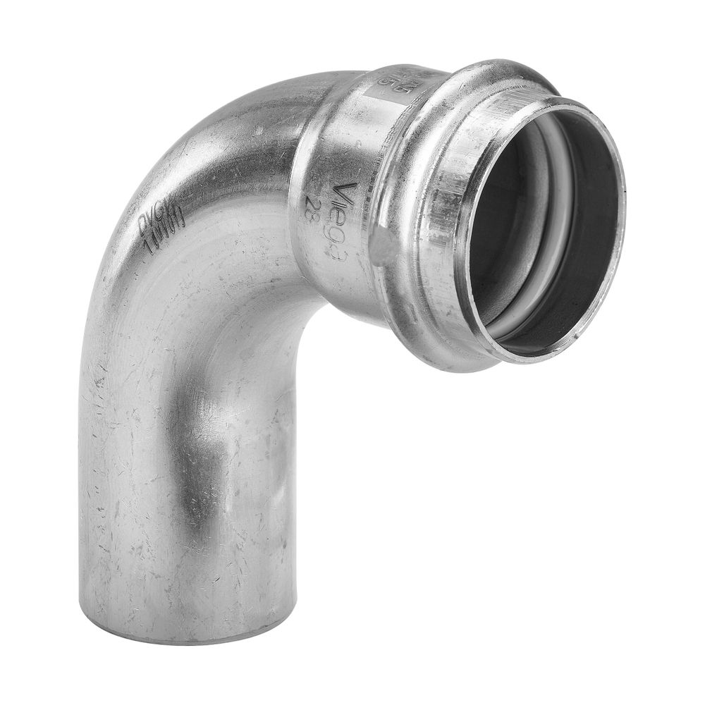 Viega Sanpress Inox G Bogen I/A 90 Grad mit SC-Contur 0216.1 für Gas, d. 18mm, Stahl nich... VIEGA-486068 4015211486068 (Abb. 3)