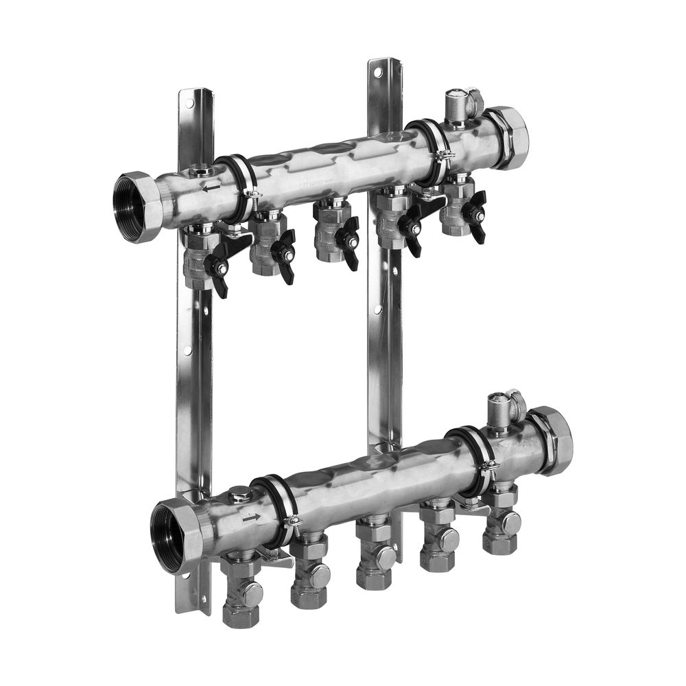 Viega Industrieverteiler 1007, 13-fach, Rp: 3/4", Länge 1114mm, Edelstahl... VIEGA-621995 4015211621995 (Abb. 5)