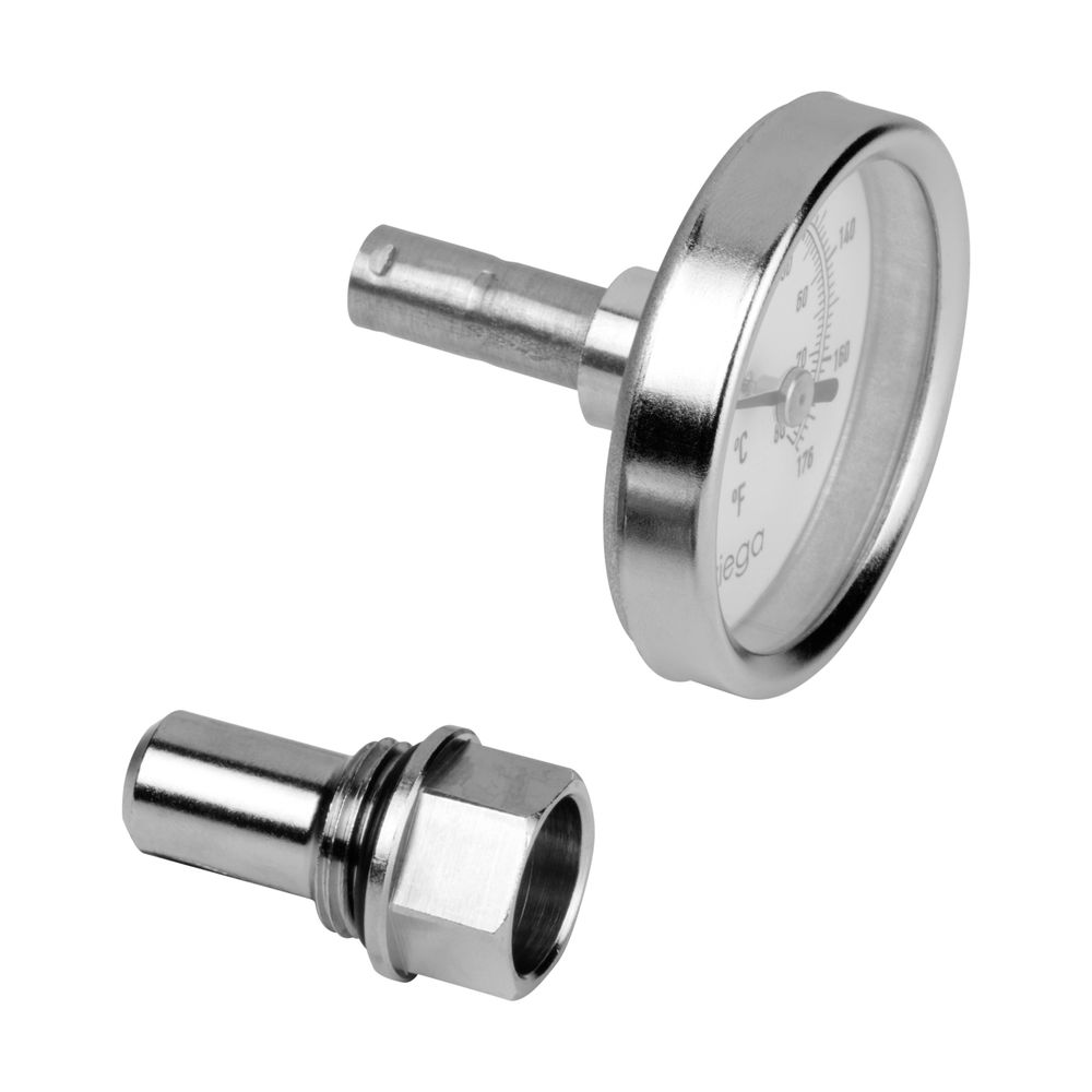 Viega Thermometerset 1010.9, Anzeige 0-80 Grad, mit Tauchhülse, G 3/8", d. 50mm, Eintauch... VIEGA-789626 4015211789626 (Abb. 3)