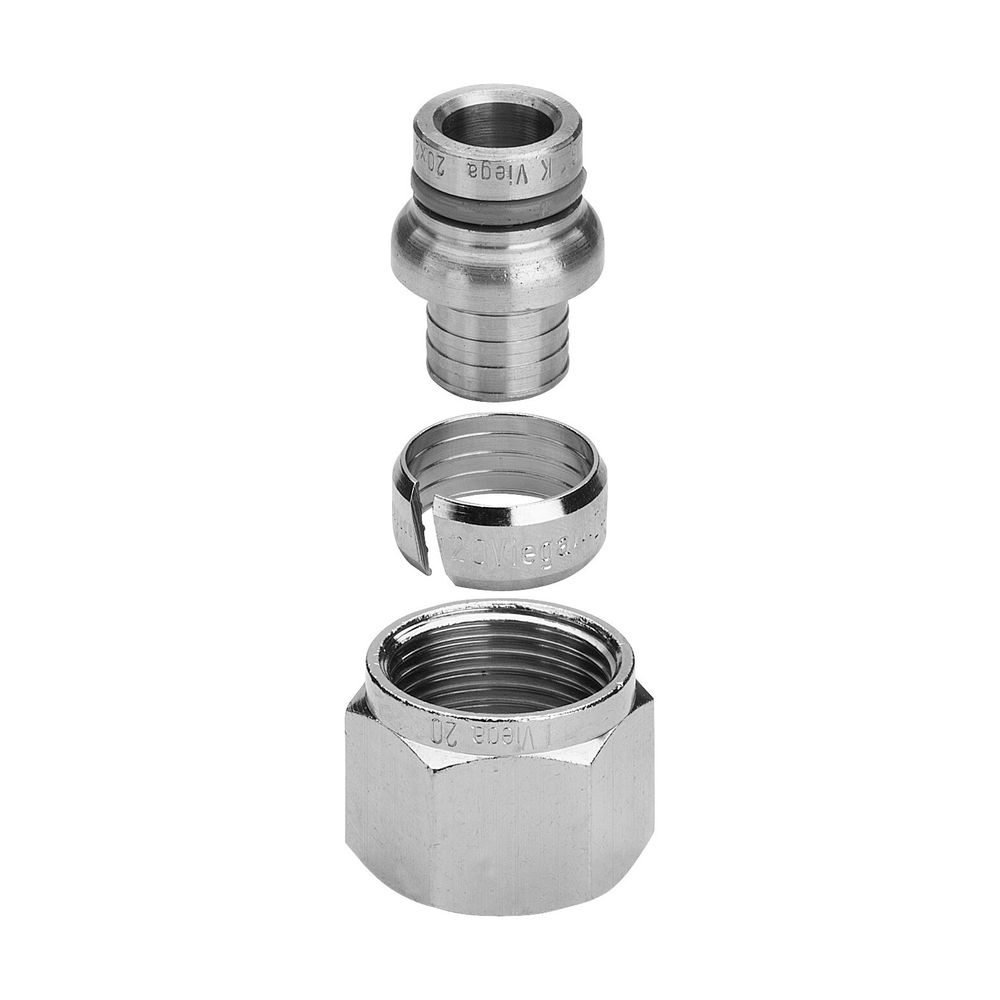 Viega Klemmringverschraubung 1022 für Fremdrohr, PE-Xc-Rohr, 16x2mm, Messing... VIEGA-102098 4015211102098 (Abb. 3)