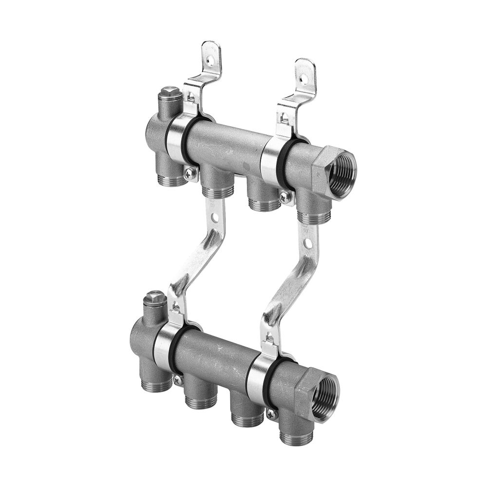Viega Verteiler 1052, 5fach, Rp 1" x G 3/4", Länge 230mm, Messing... VIEGA-137540 4015211137540 (Abb. 4)