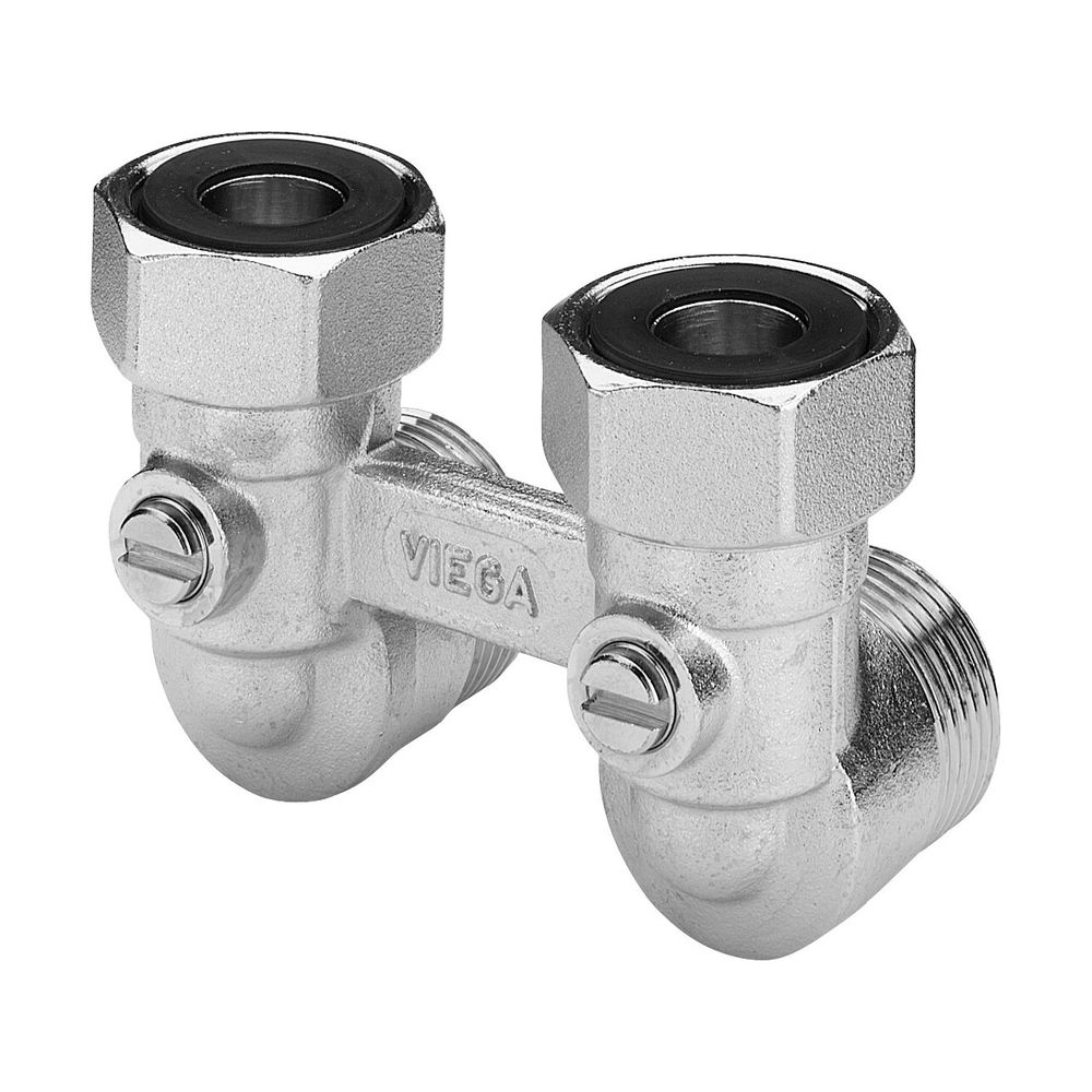 Viega Heizkörperanschlussstück winklig 1097.5, G 3/4" x 50mm, Messing matt-vernickelt... VIEGA-359133 4015211359133 (Abb. 3)