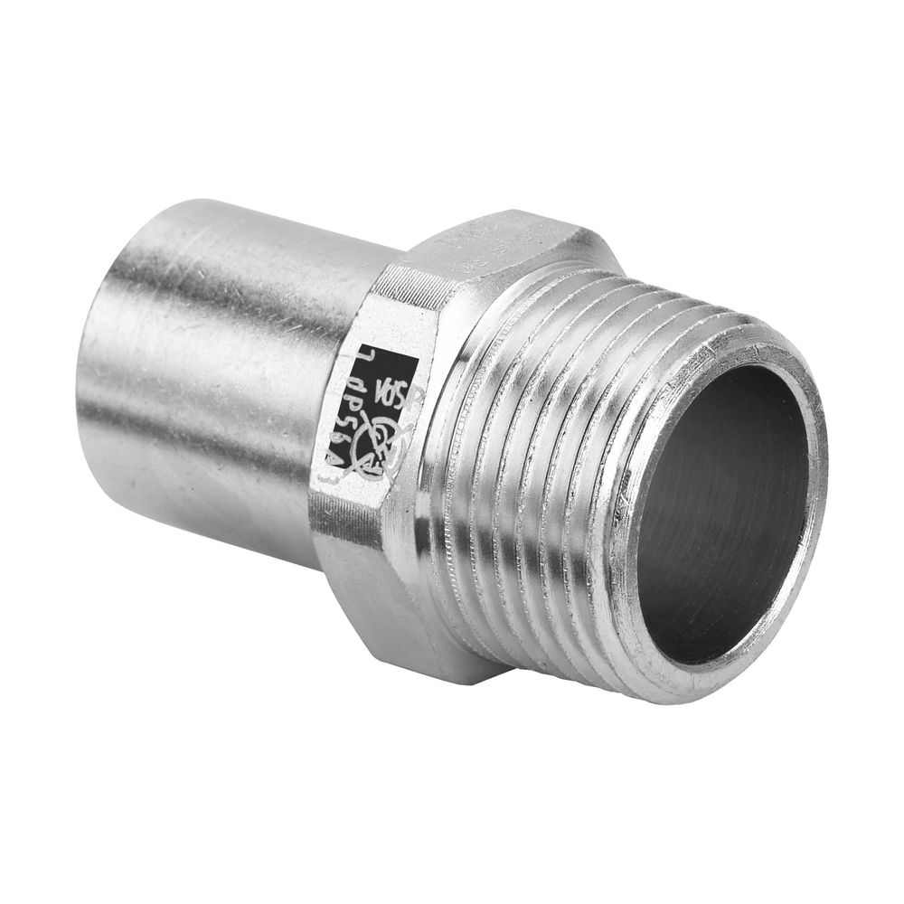 Viega Prestabo Einsteckstück 1111.1, d. 18mm x R 1/2", Stahl verzinkt... VIEGA-642051 4015211642051 (Abb. 3)