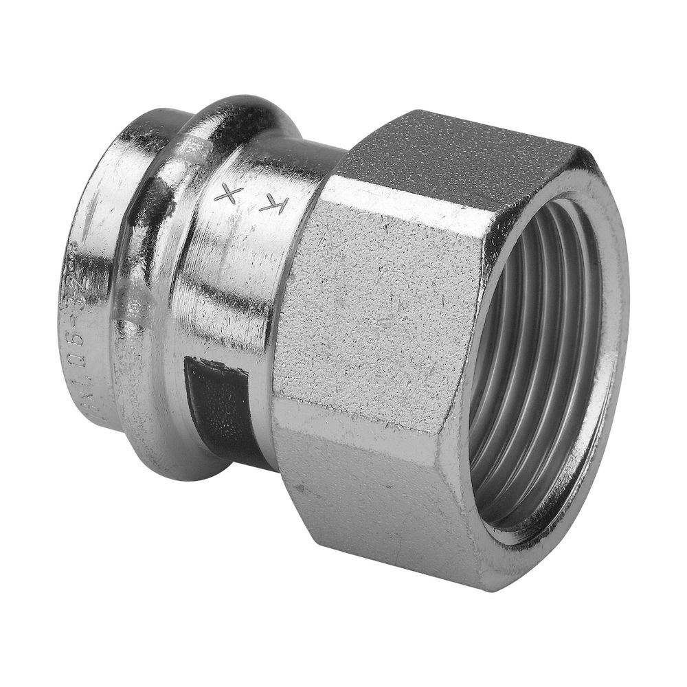Viega Prestabo Übergangsstück mit SC-Contur 1112, d. 15mm x Rp 1/2", Stahl verzinkt... VIEGA-559557 4015211559557 (Abb. 3)