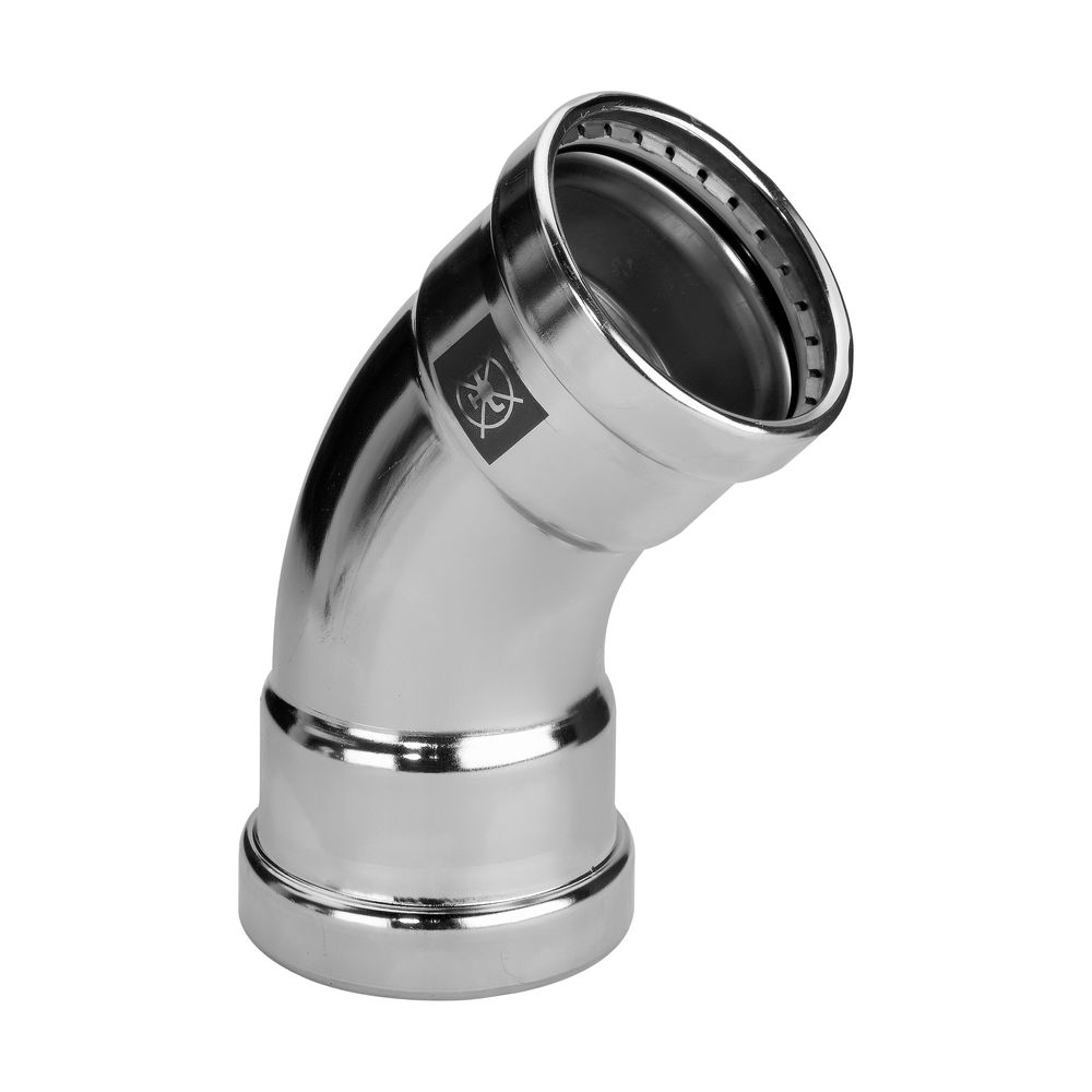 Viega Prestabo XL Bogen 45 Grad mit SC-Contur 1126XL, 76,1mm Stahl verzinkt... VIEGA-597610 4015211597610 (Abb. 3)