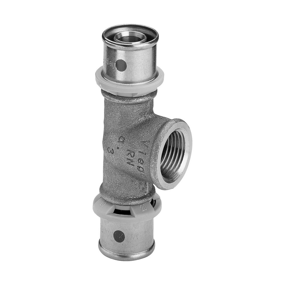Viega Sanfix P T-Stück mit SC-Contur 2117, d. 25mm x Rp 3/4" x d. 25mm, Rotguss... VIEGA-566548 4015211566548 (Abb. 3)