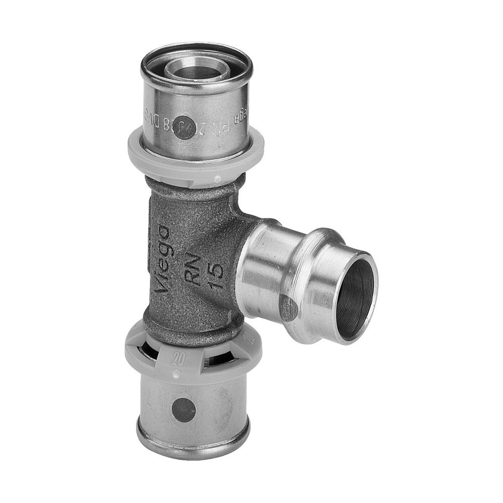 Viega Sanfix P T-Stück mit SC-Contur 2118.3, 16x15x16mm, Rotguss... VIEGA-440206 4015211440206 (Abb. 3)
