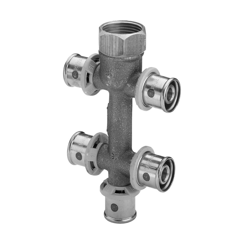 Viega Sanfix P Verteiler mit SC-Contur 2126.09, d. 16mm x G 3/4", 5fach, Rotguss... VIEGA-458171 4015211458171 (Abb. 4)