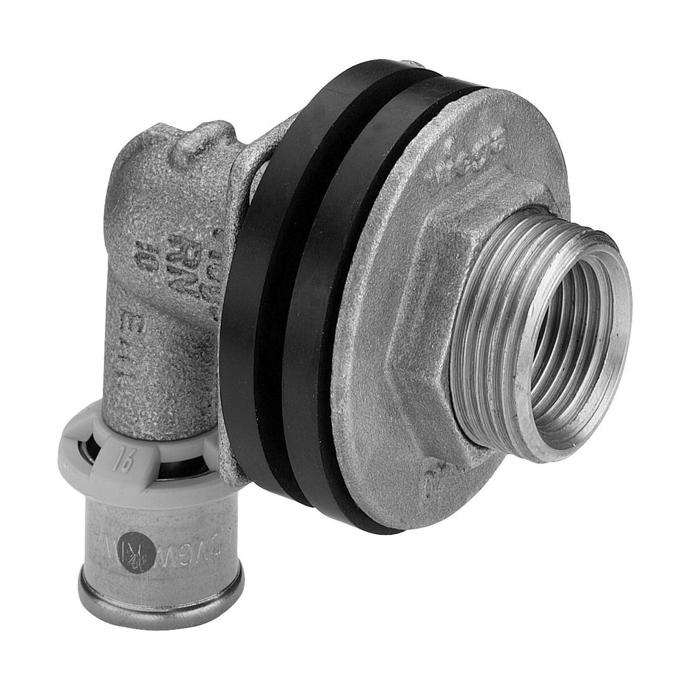 Viega Sanfix P Wanddurchführung mit SC-Contur 2132.11, d. 16mm x Rp 1/2", Länge 55mm, Rot... VIEGA-310714 4015211310714 (Abb. 3)