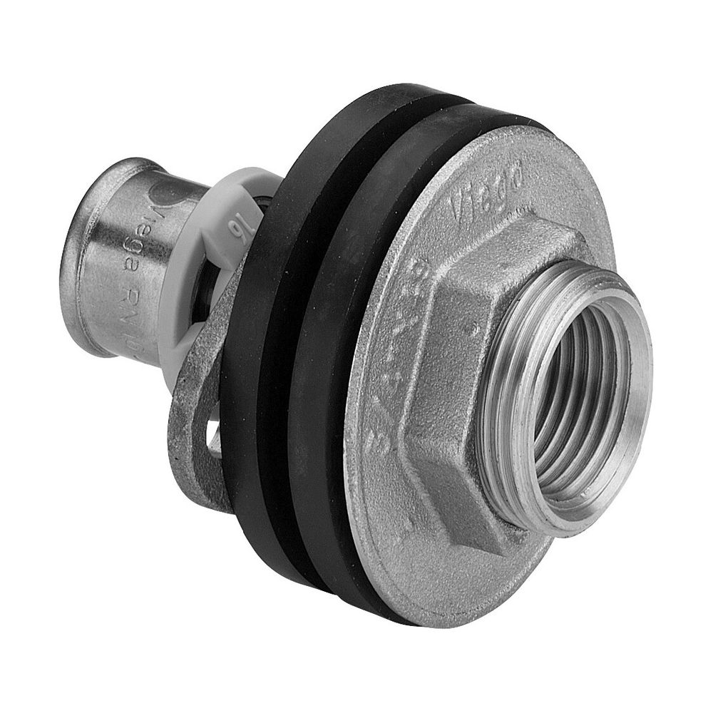Viega Sanfix P Wanddurchführung mit SC-Contur 2132.31, d. 16mm x Rp 1/2", Länge 30mm, Rot... VIEGA-310752 4015211310752 (Abb. 3)