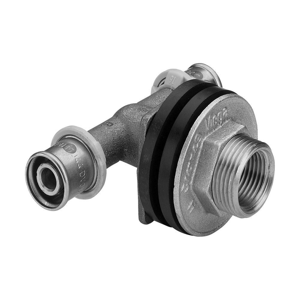 Viega Doppelwanddurchführung mit SC Sanfix P 2132.81 in 16mmxRp1/2x25mm Rg... VIEGA-310806 4015211310806 (Abb. 3)
