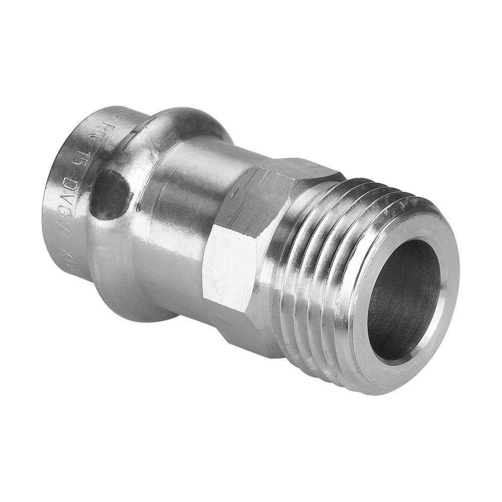 Viega Sanpress Übergangsstück mit SC-Contur 2211.4, d. 15mm x G 1/2", Siliziumbronze... VIEGA-660222 4015211660222 (Abb. 3)
