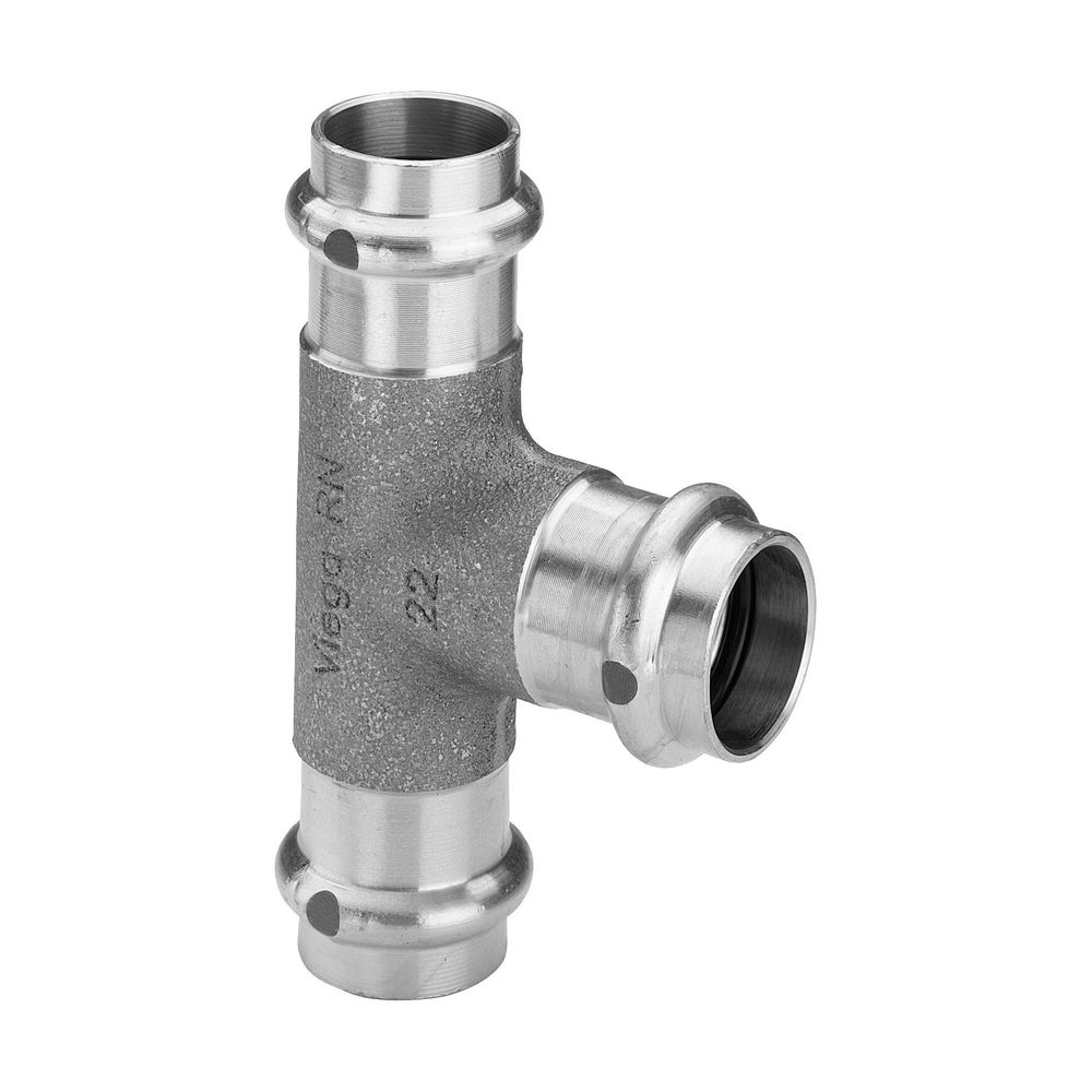Viega Sanpress T-Stück mit SC-Contur 2218, 22x12x22mm, Rotguss... VIEGA-314071 4015211314071 (Abb. 3)