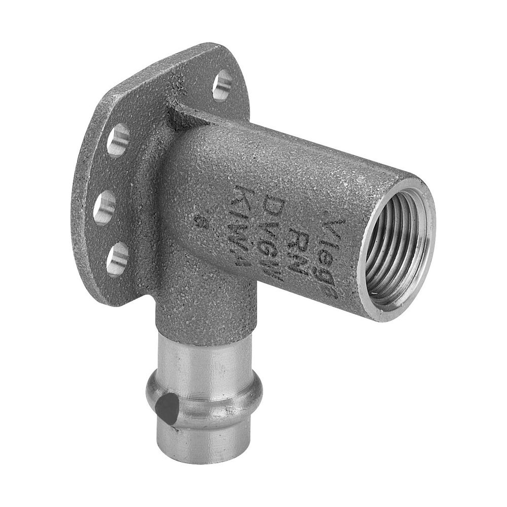 Viega Sanpress Wandscheibe mit SC-Contur 2225, d. 15mm x Rp 1/2", Länge 45mm, Siliziumbro... VIEGA-116552 4015211116552 (Abb. 3)